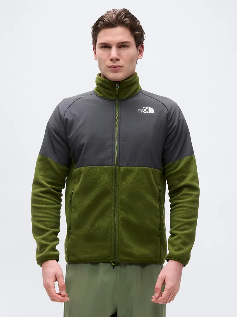 Giacca di pile funzionale GLACIER grafite / oliva miniatura 2