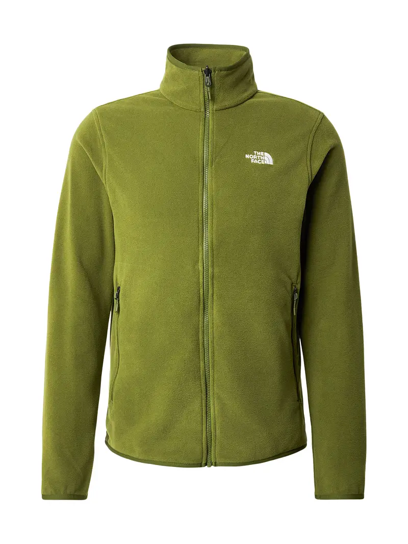 Giacca di pile funzionale GLACIER kiwi / bianco