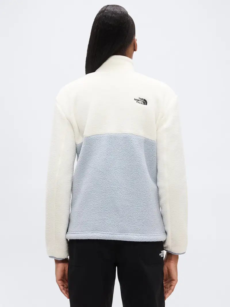 Giacca di pile funzionale YUMIORI grigio basalto / bianco lana miniatura 3