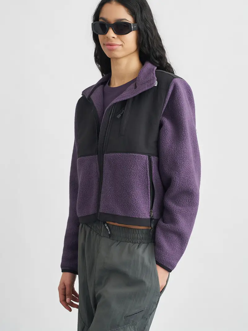 Giacca di pile RETRO DENALI lilla scuro / nero miniatura 2