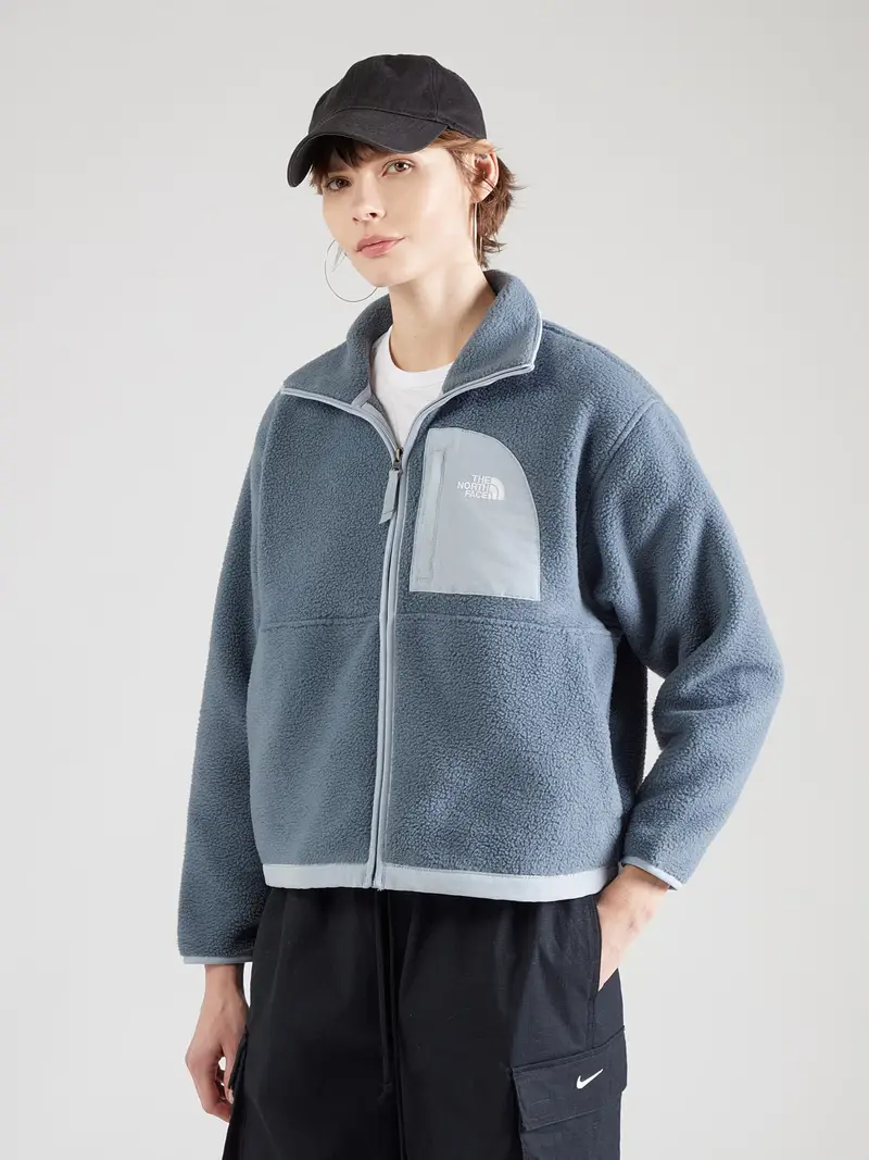 Giacca di pile YUMIORI grigio basalto / grigio chiaro / bianco miniatura 2