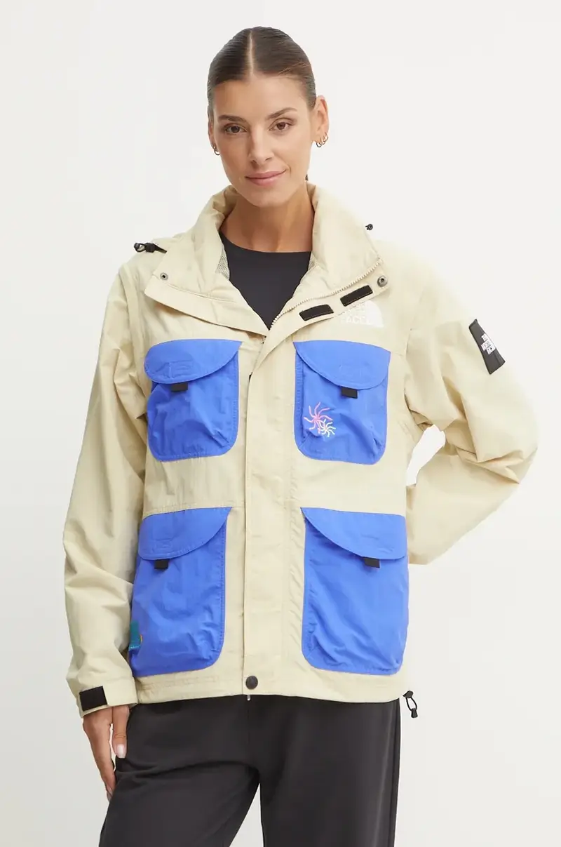 giacca TNF x Yinka Ilori donna colore beige NF0A89GC3X41