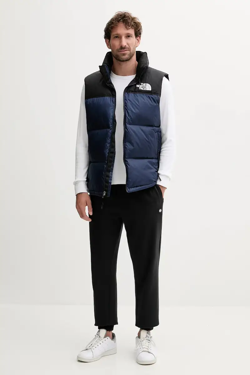 gilet in piuma 1996 Retro Nuptse colore blu navy NF0A3JQQGOB1 miniatura 2