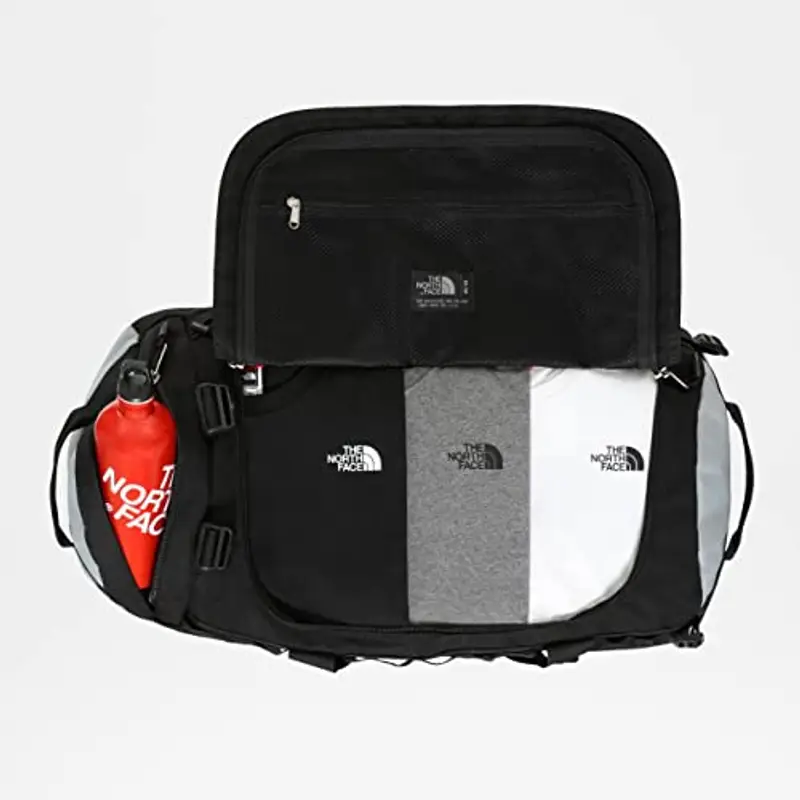 The North Face - Gilman Duffle Bag - Borsa sportiva e da palestra con spallacci - Borsa da viaggio pieghevole - TNF Black/Mid Grey, M miniatura 2