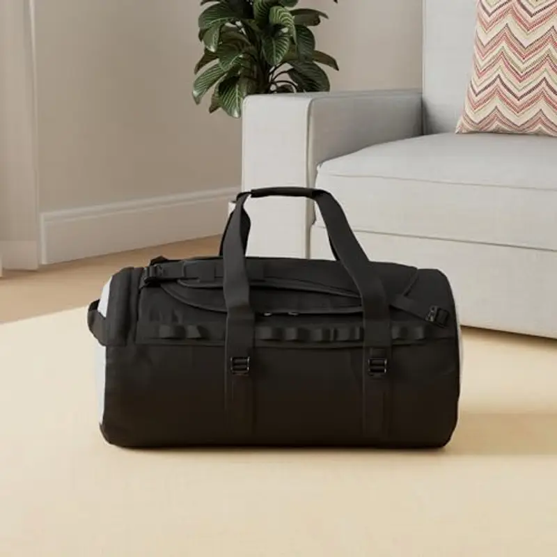 The North Face - Gilman Duffle Bag - Borsa sportiva e da palestra con spallacci - Borsa da viaggio pieghevole - TNF Black/Mid Grey, S miniatura 2