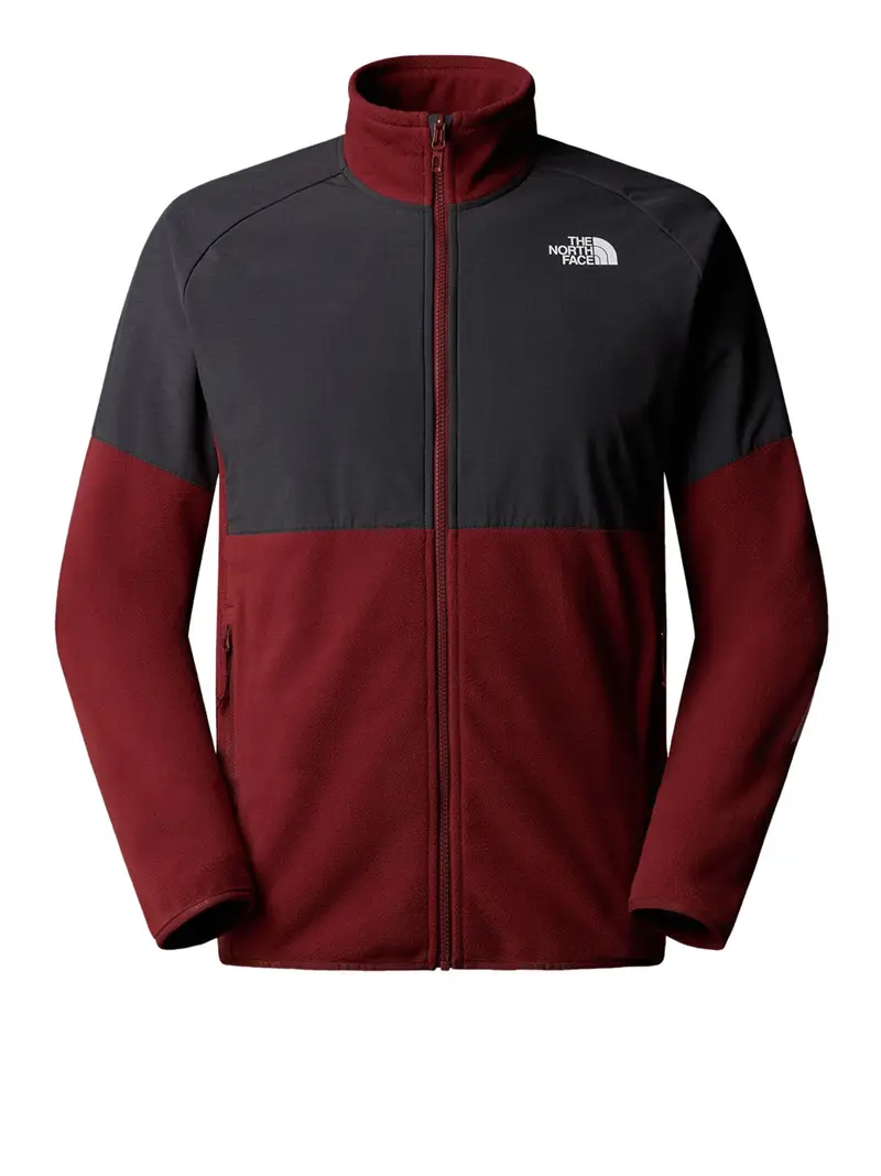 giubbino the north face pile glacier da uomo - bordeaux