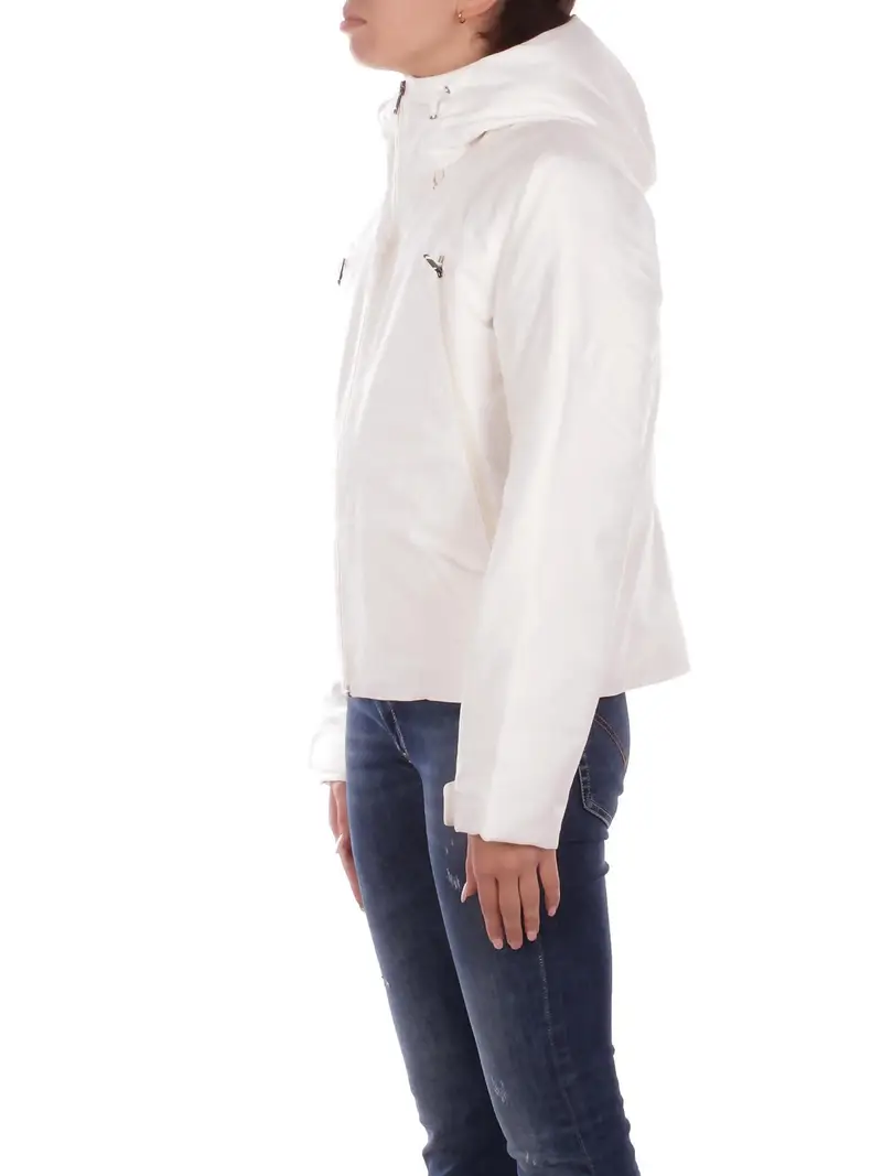 Giubbotto Donna THE NORTH FACE White W tnf range down hooded jacket miniatura 2