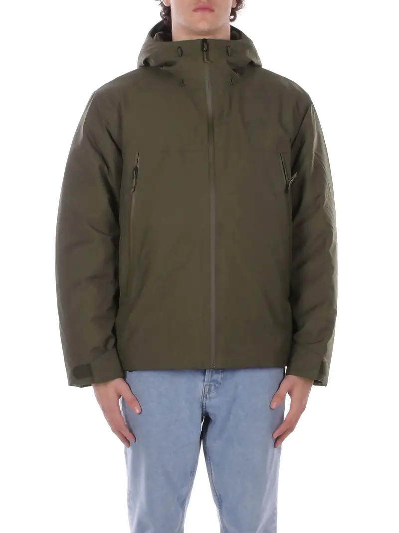 Giubbotto Uomo THE NORTH FACE Taupe green tnf range down hooded jacket