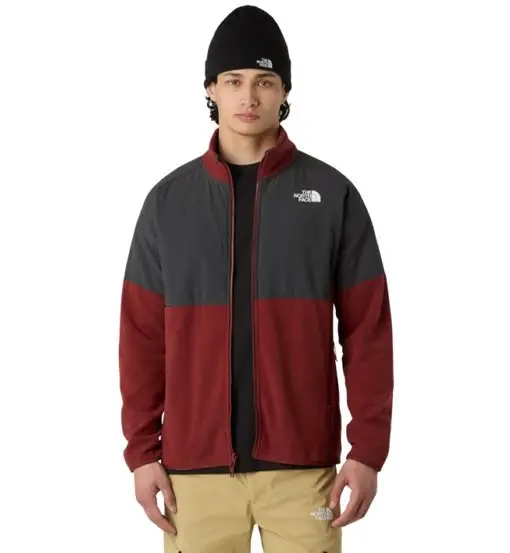 Glacier Heavyweight Full Zip - felpa in pile - uomo Dark Red
