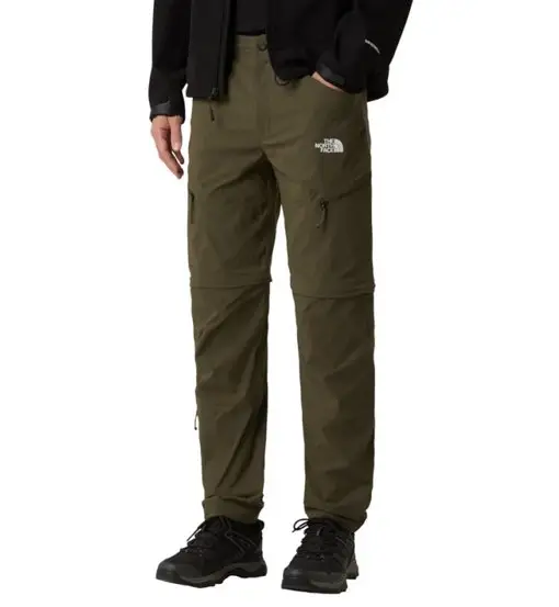M Exploration Reg Tapered Convertible - pantaloni zip-off - uomo Green
