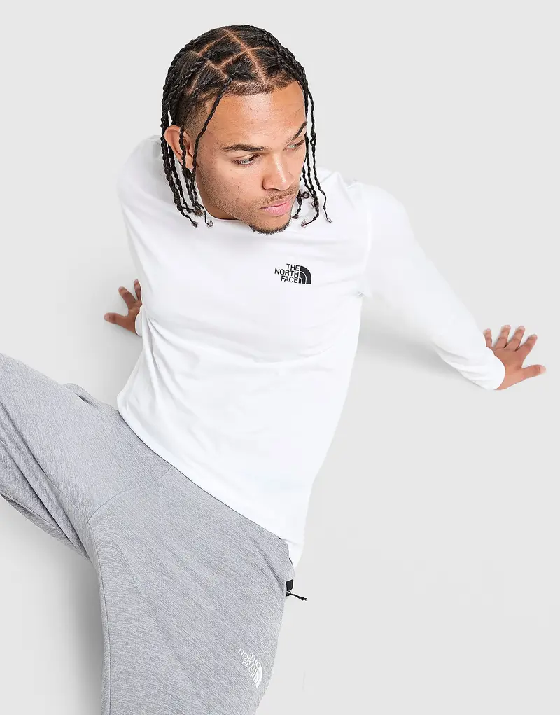 Maglia Maniche Lunghe Simple Dome, bianco