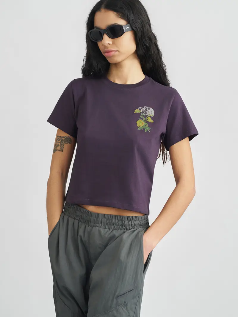 Maglietta FLORA giallo / verde / melanzana / bianco miniatura 2