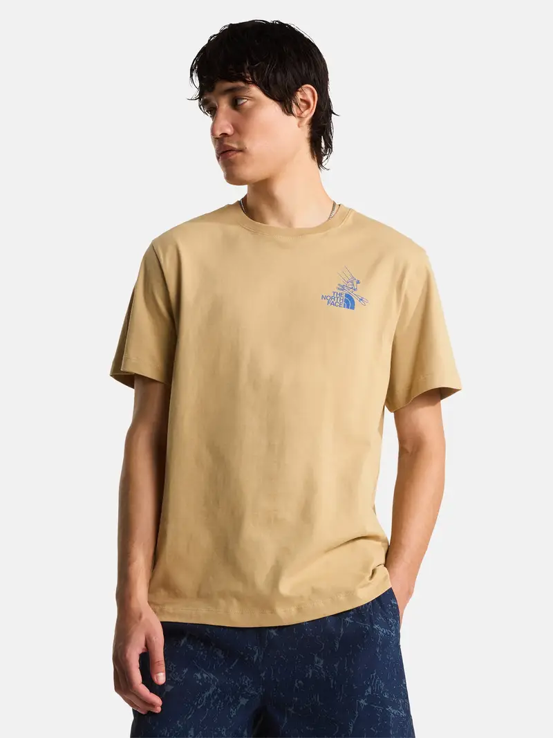 Maglietta Mountain Celebration blu / cachi / verde chiaro / bianco miniatura 3