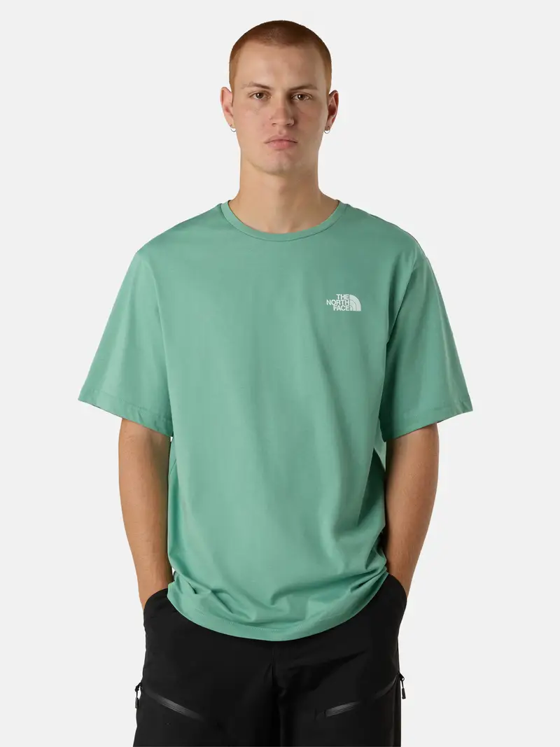 Maglietta 'Mountain Sketch' menta / bianco miniatura 3