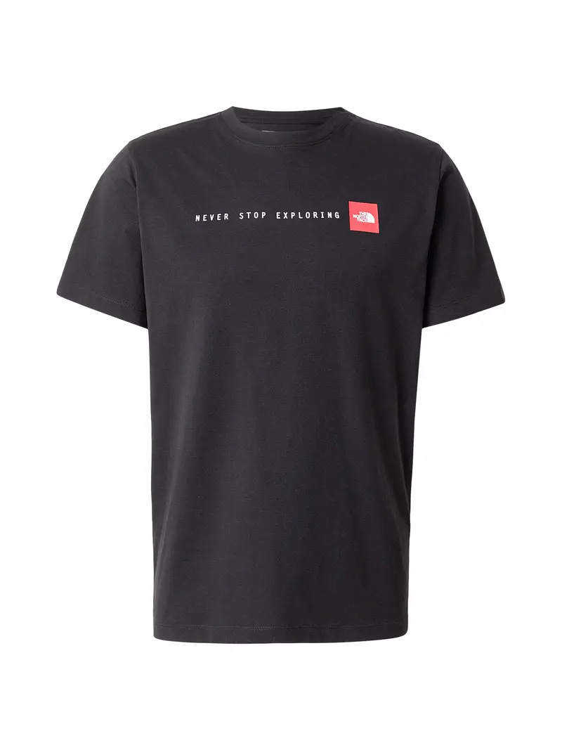 Maglietta NEVER STOP EXPLORING rosso / nero / bianco
