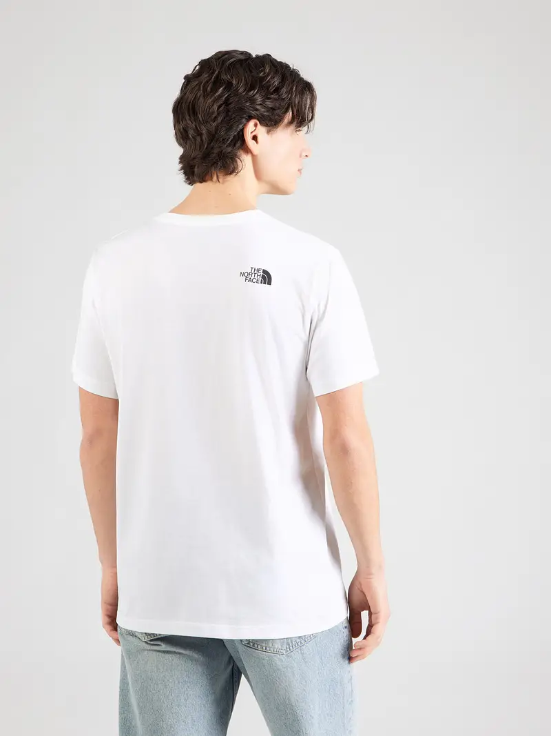 Maglietta NEVER STOP EXPLORING rosso / nero / bianco miniatura 2