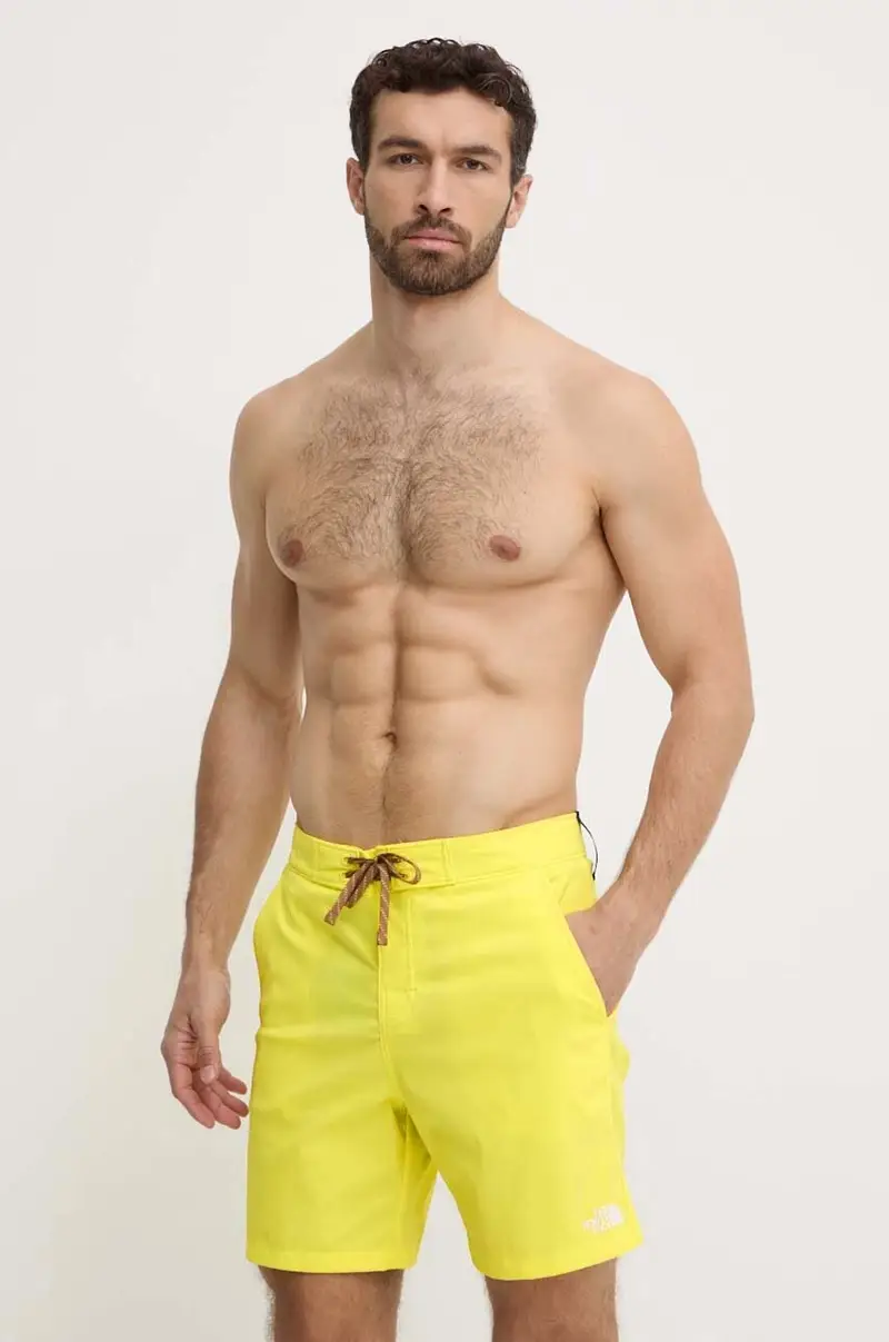 pantaloncini da bagno colore giallo NF0A81X1QIF1 miniatura 2