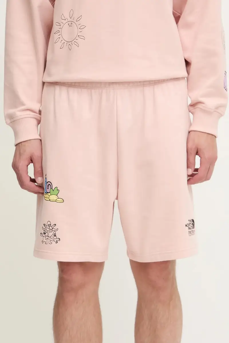 pantaloncini in cotone Mountain Cleanup uomo colore arancione NF0A8C2XLK61