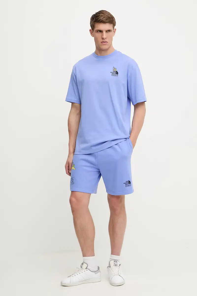 pantaloncini in cotone Mountain Cleanup uomo colore violetto NF0A8C2X0YI1 miniatura 2