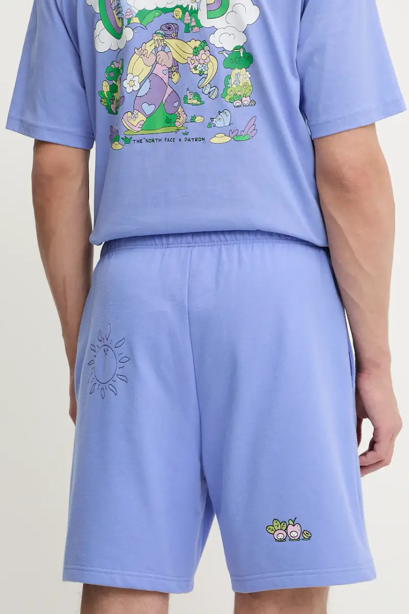 pantaloncini in cotone Mountain Cleanup uomo colore violetto NF0A8C2X0YI1 miniatura 3