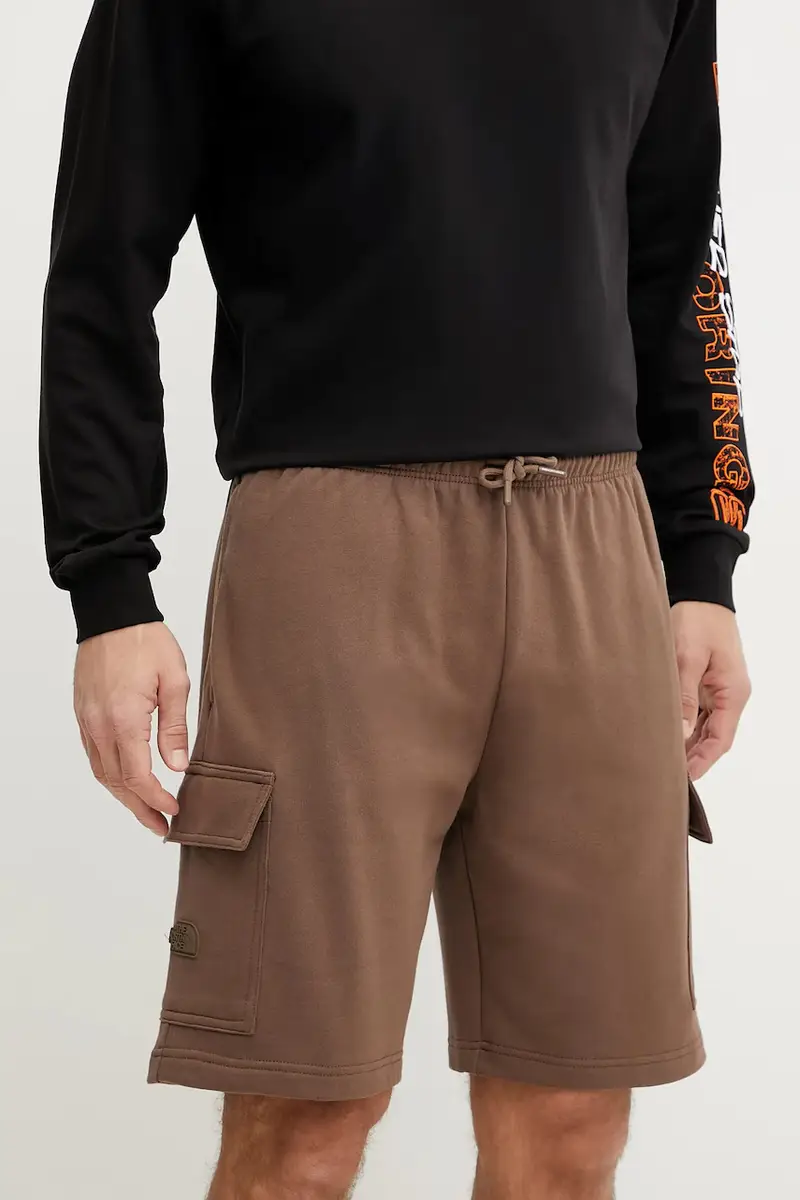 pantaloncini in cotone uomo colore marrone NF0A8C2Z1OI1