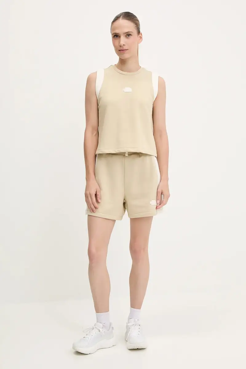 pantaloncini Terry Relaxed donna colore beige NF0A8C273X41 miniatura 2