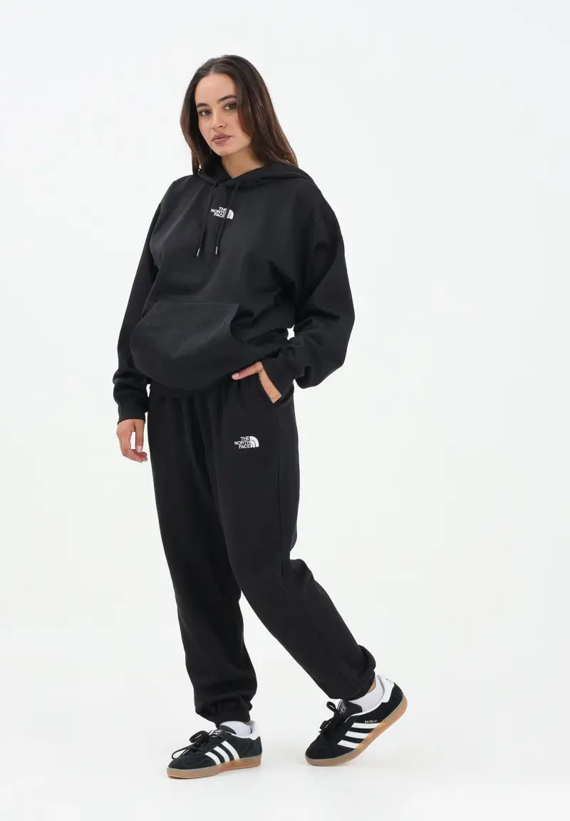 Pantalone sportivo Essential Relaxed Straight nero da donna miniatura 2