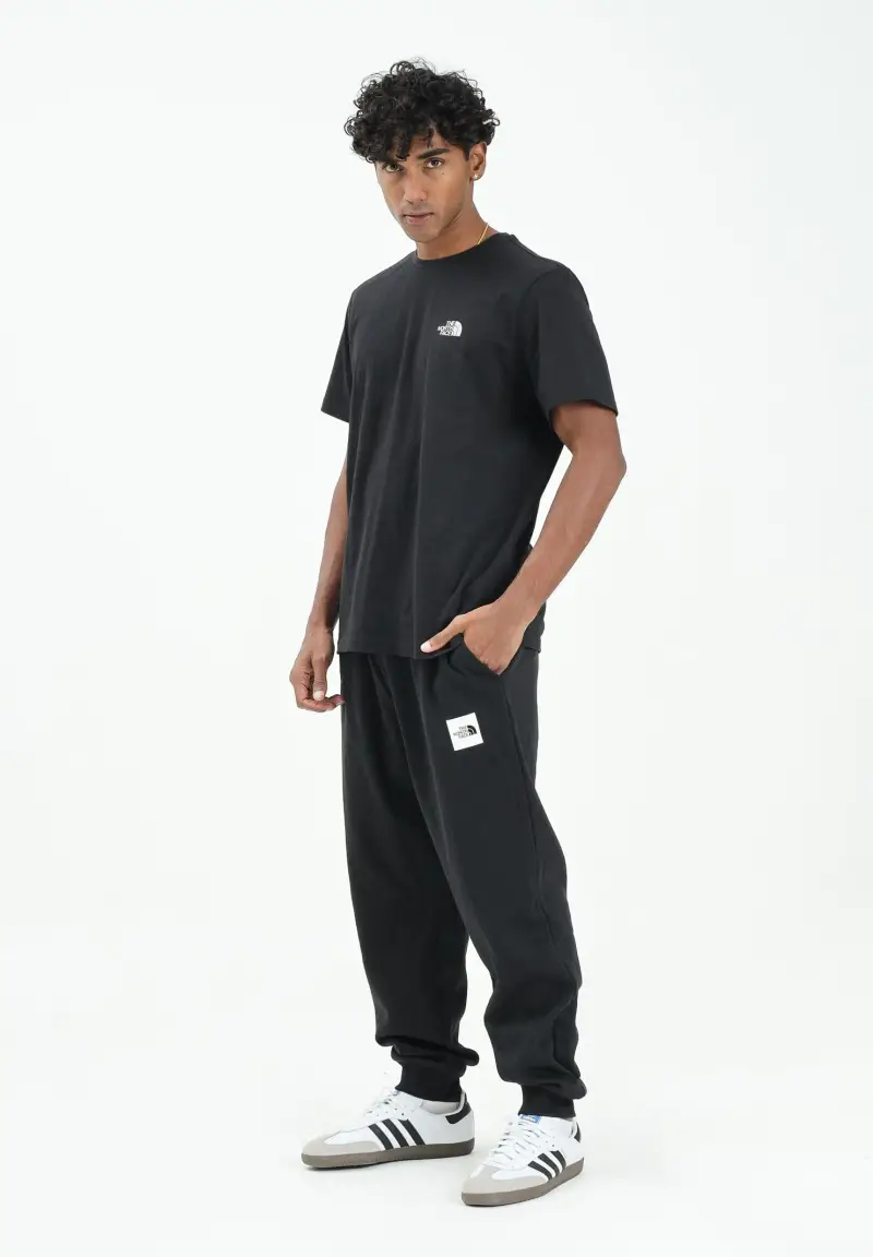 Pantalone sportivo Fine nero da uomo miniatura 2