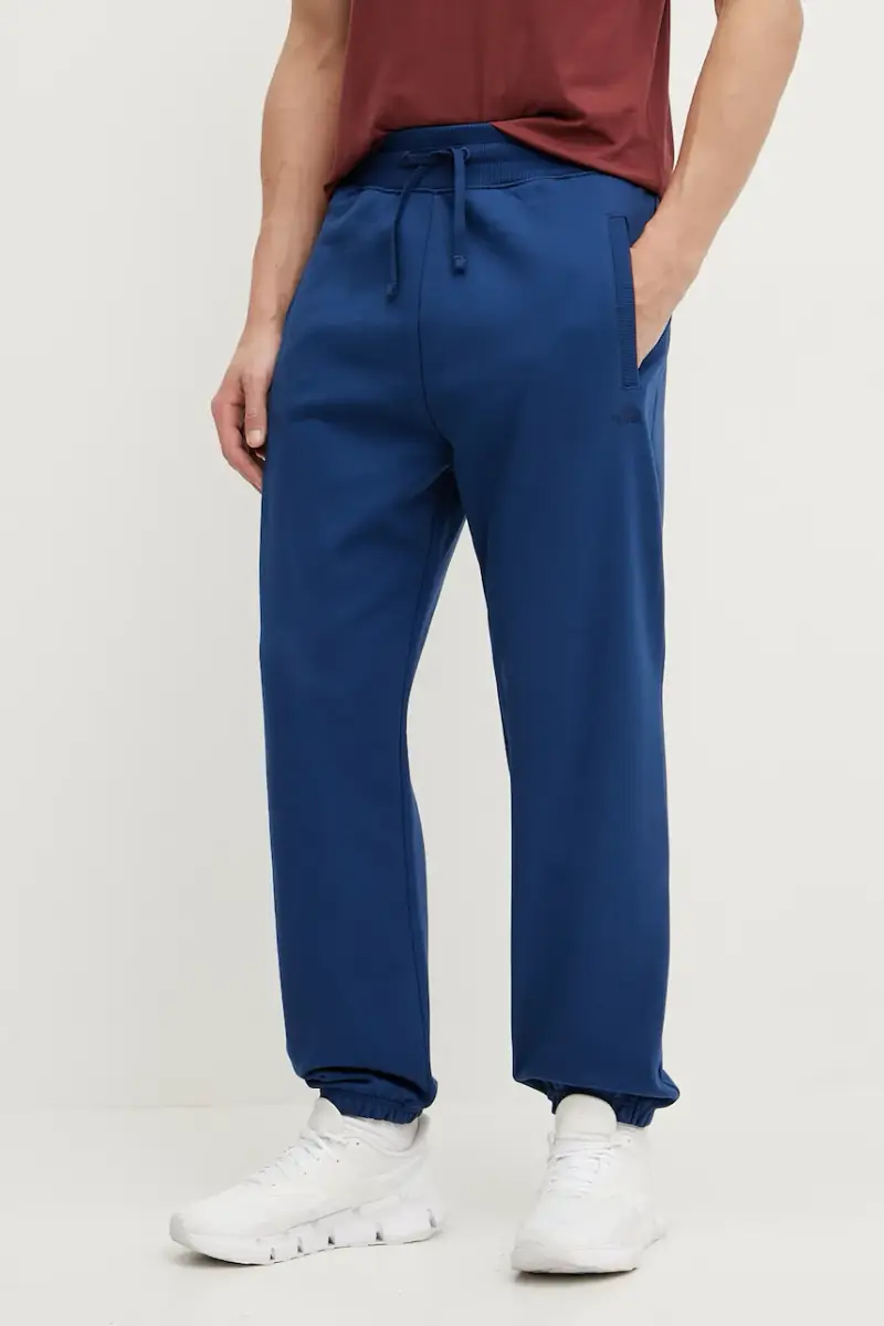 pantaloni della tuta di cotone Dome Relaxed uomo colore blu navy NF0A8C3SD1R1