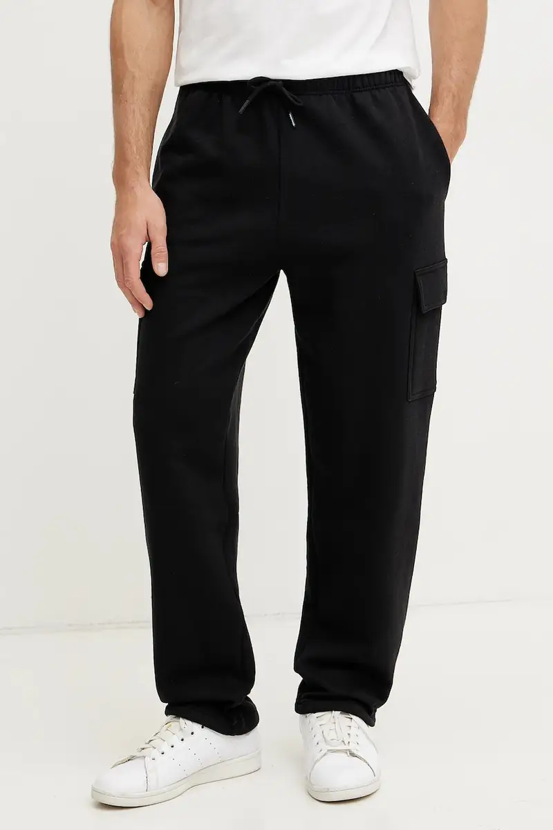 pantaloni della tuta di cotone uomo colore nero NF0A8C2YJK31