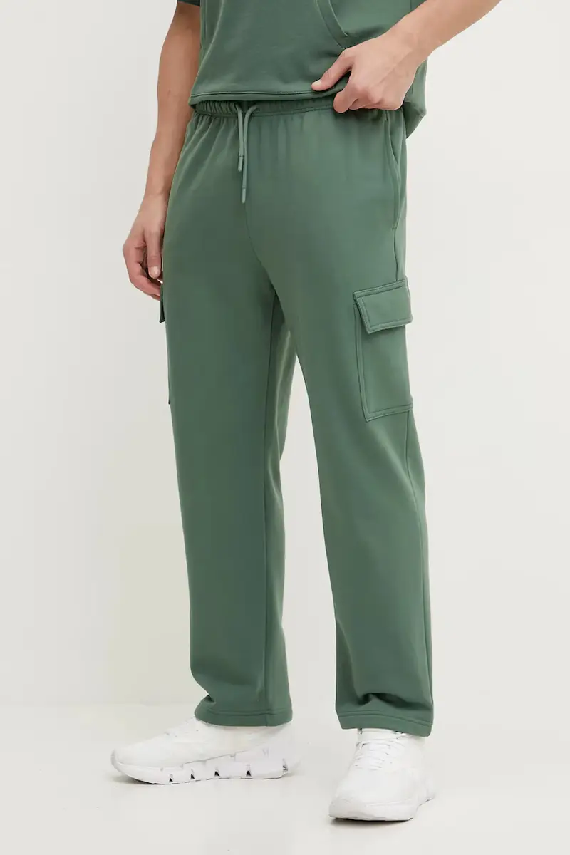 pantaloni della tuta di cotone uomo colore verde NF0A8C2YHCH1