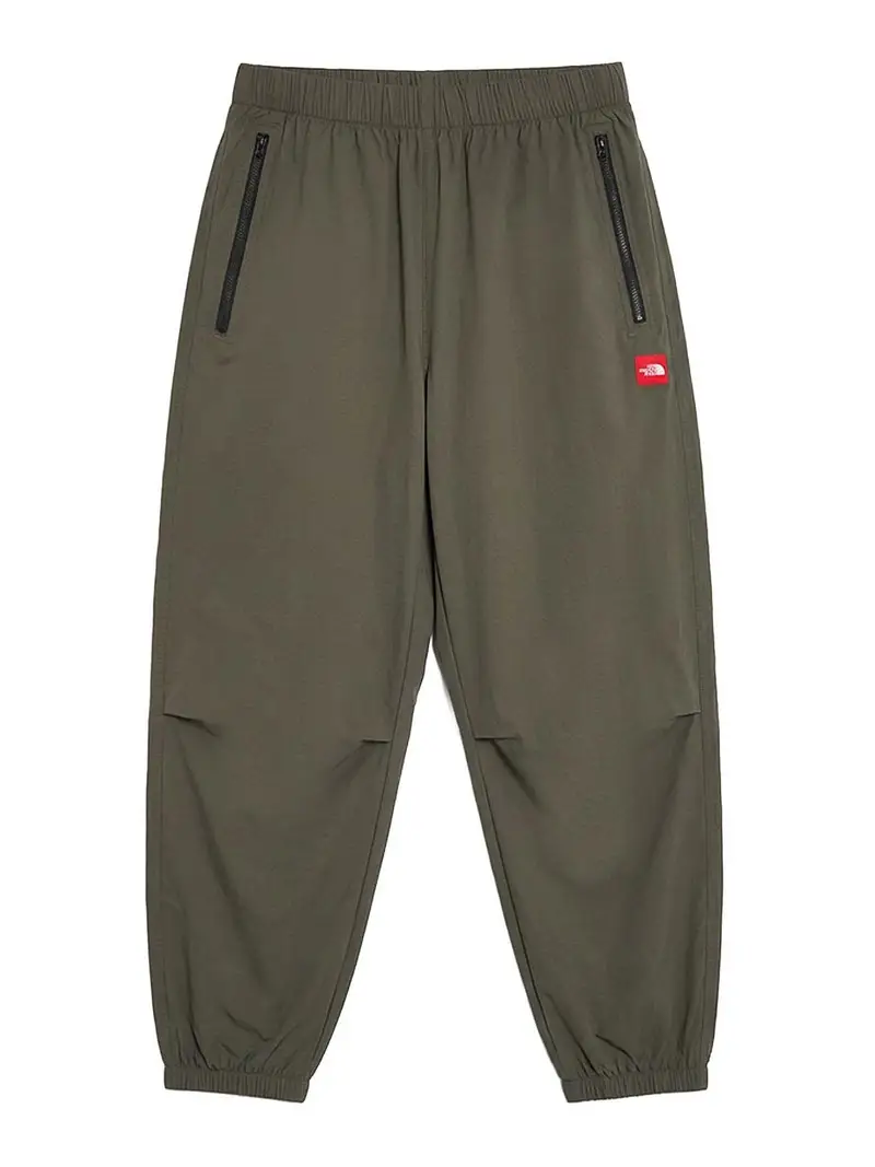 The North Face Pantaloni In Nylon Con Patch Logo Laterale Verde