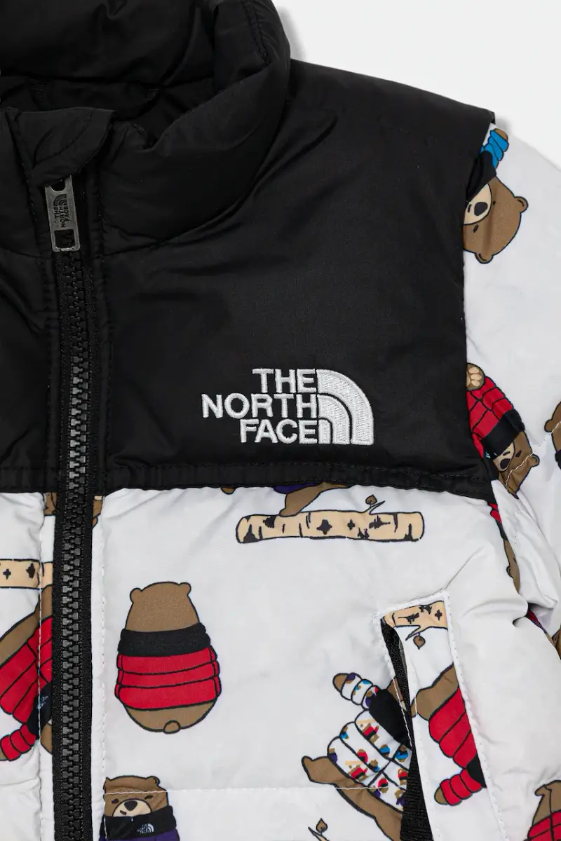 piumino bambini KID 1996 RETRO NUPTSE JACKET -PRINT colore bianco NF0A8E842LP1 miniatura 3