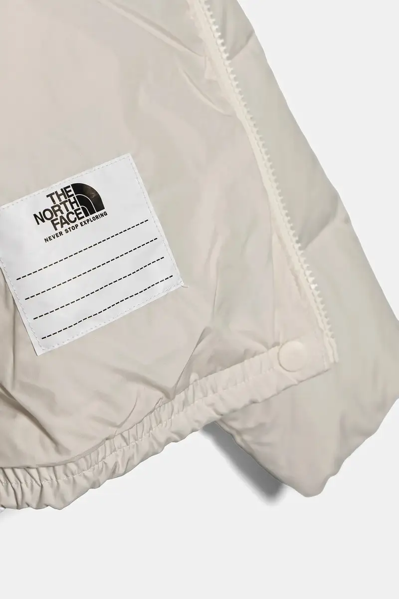 piumino bambini NORTH DOWN HOODED JACKET colore beige NF0A88UDQLI1 miniatura 3