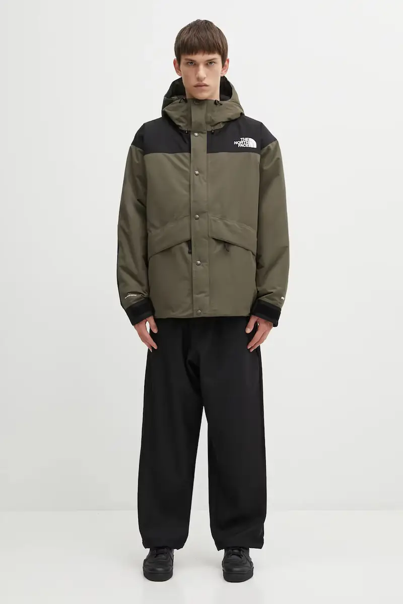 piumino Mountain Down Jacket colore verde NF0A8D1VBQW1 miniatura 5