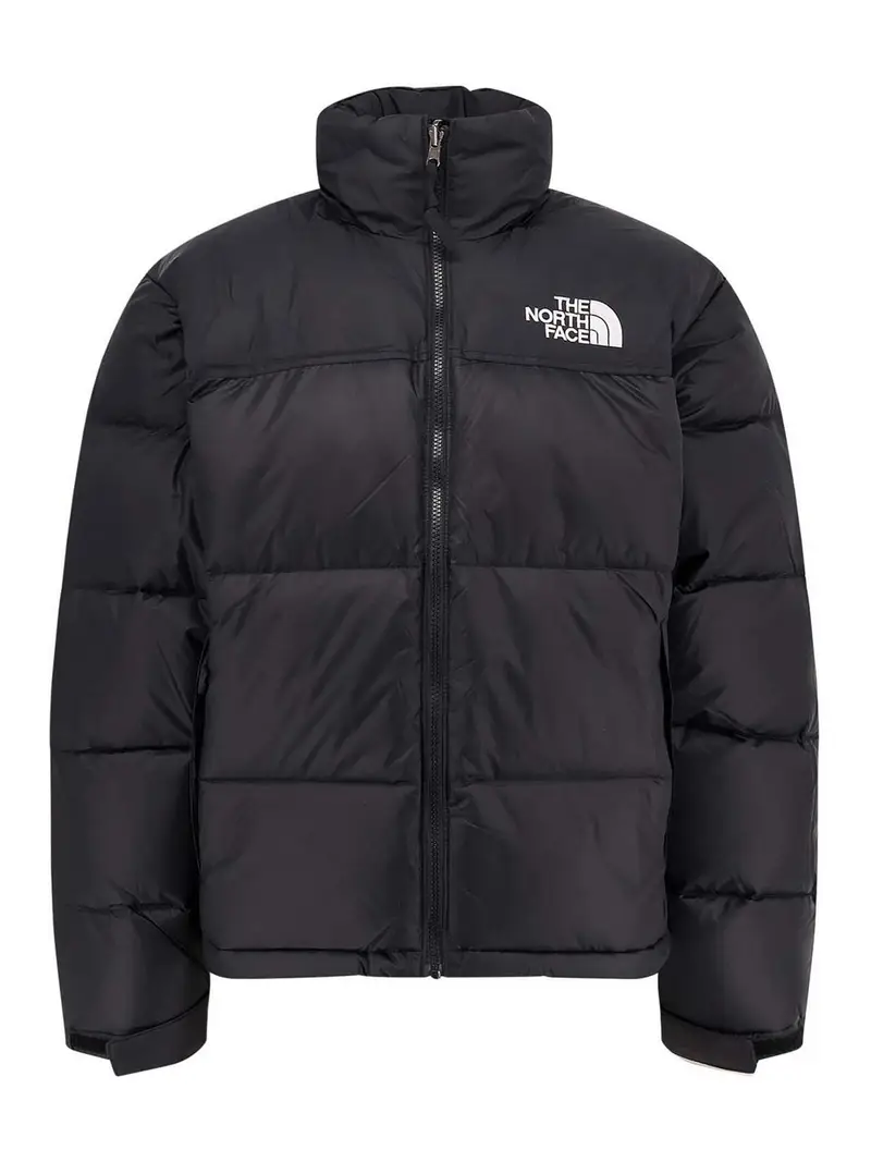 Piumino Retro Nuptse In Nylon Nero