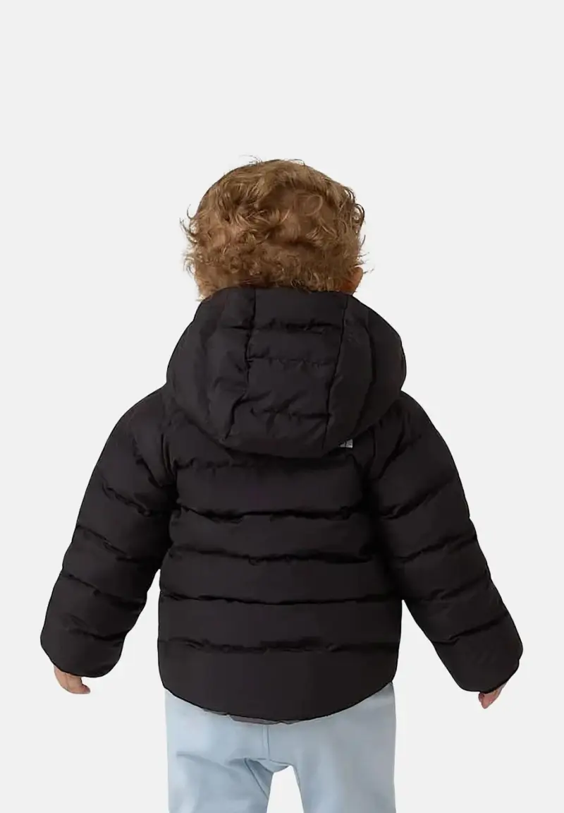 Piumino reversibile Perrito nero e grigio da neonato miniatura 2