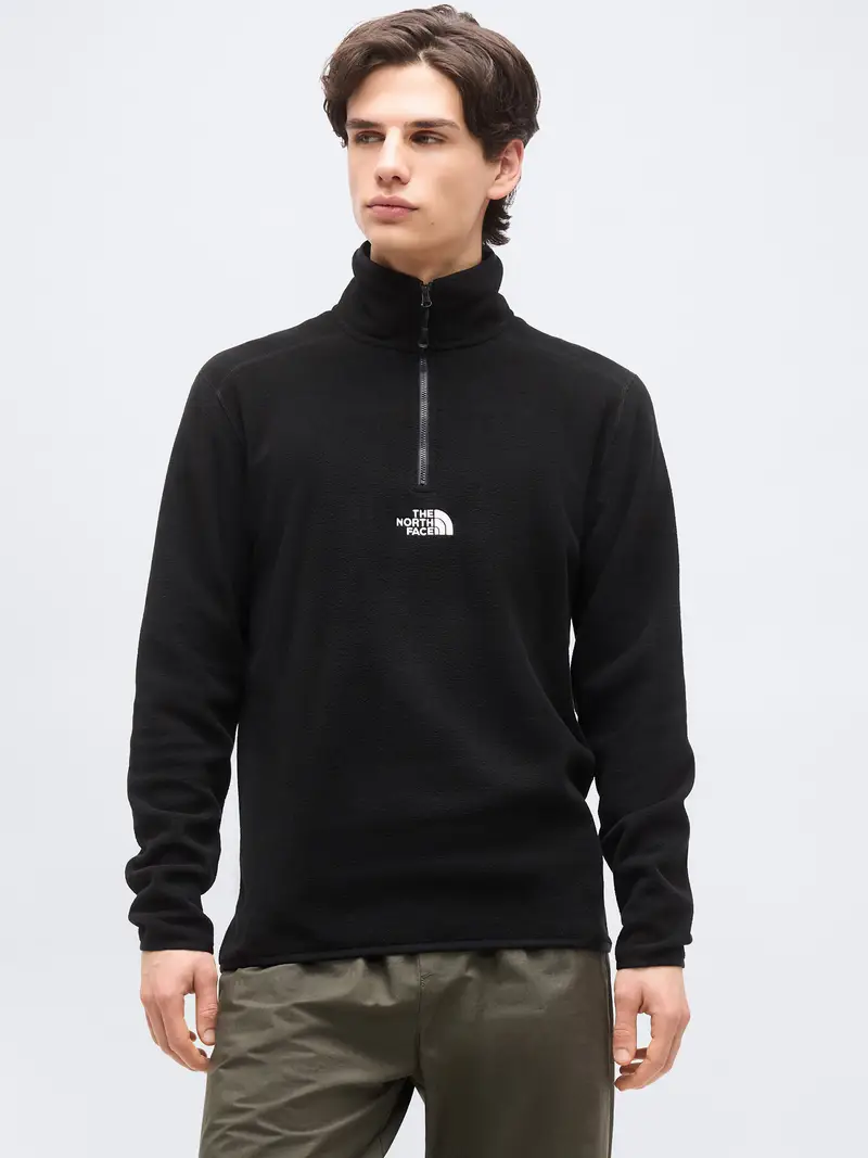Pullover sportivo nero / bianco miniatura 2