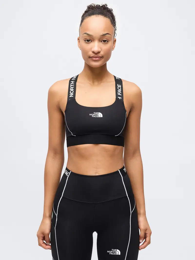 Reggiseno sportivo CAMBRENA nero / bianco miniatura 2