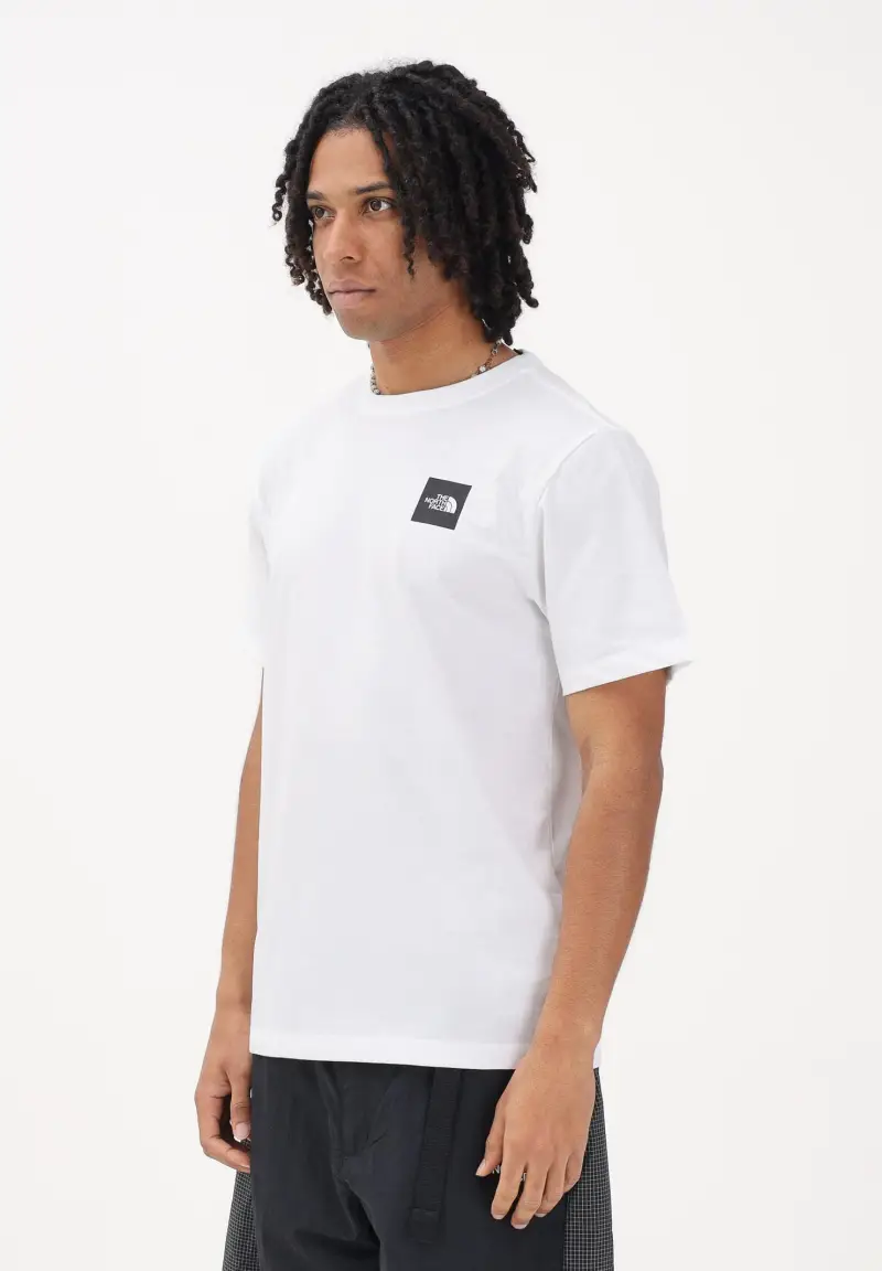 T-shirt a manica corta Evolution Box Half Dome Regular bianca da uomo
