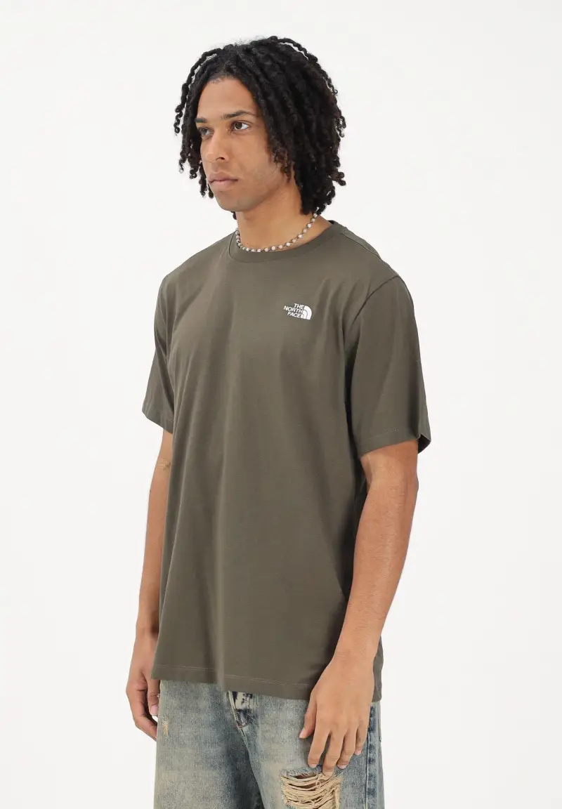 T-shirt a manica corta Evolution Simple Dome Regular verde militare da uomo