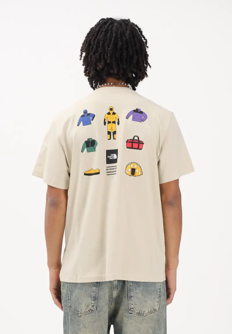 The North Face T-shirt Uomo Beige 4346480 miniatura 3