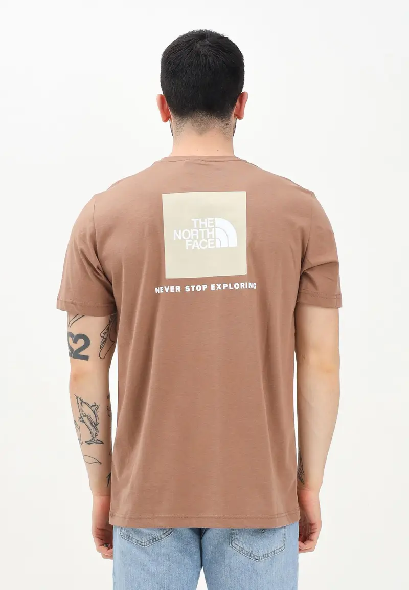 The North Face T-shirt Uomo Marrone 919282 miniatura 2