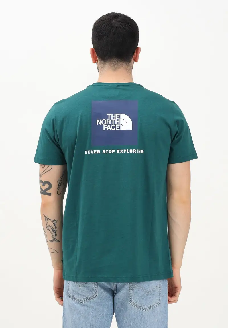 The North Face T-shirt Uomo Verde 918991 miniatura 2