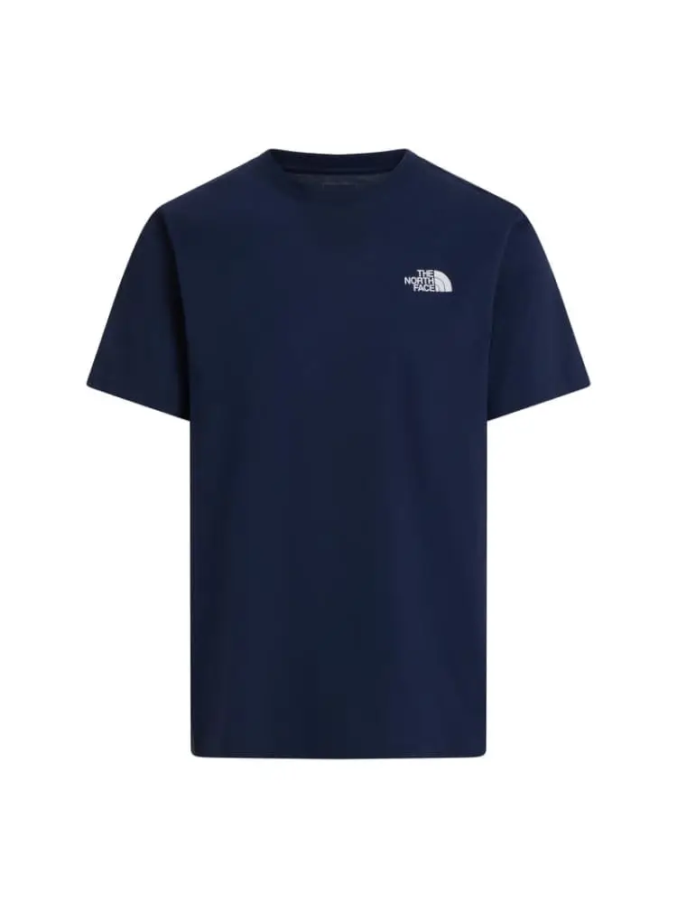 t-shirt evolution nse box blu con maxi logo sul retro regular
