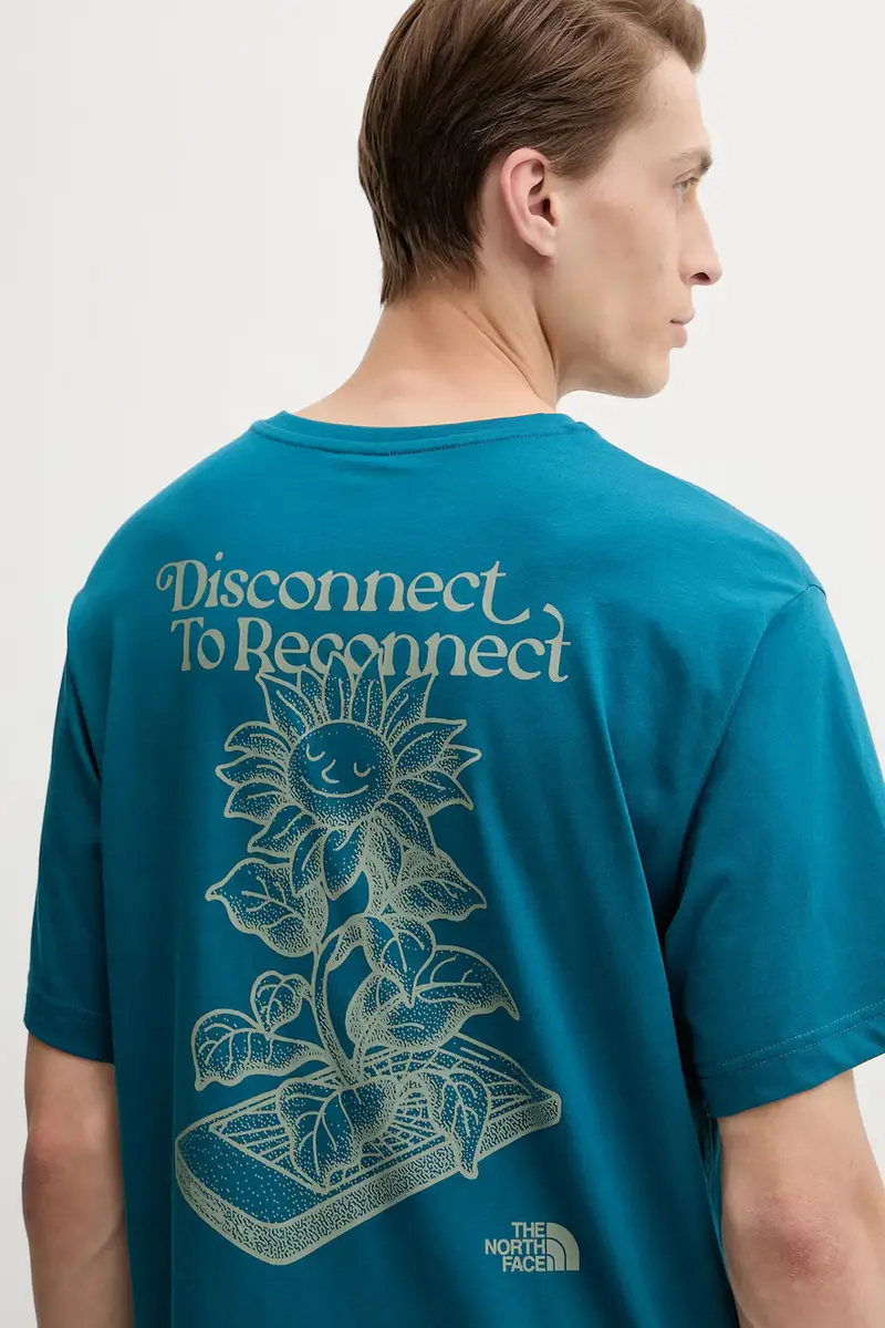 The North Face T-shirt Uomo Turchese 3121824 miniatura 4