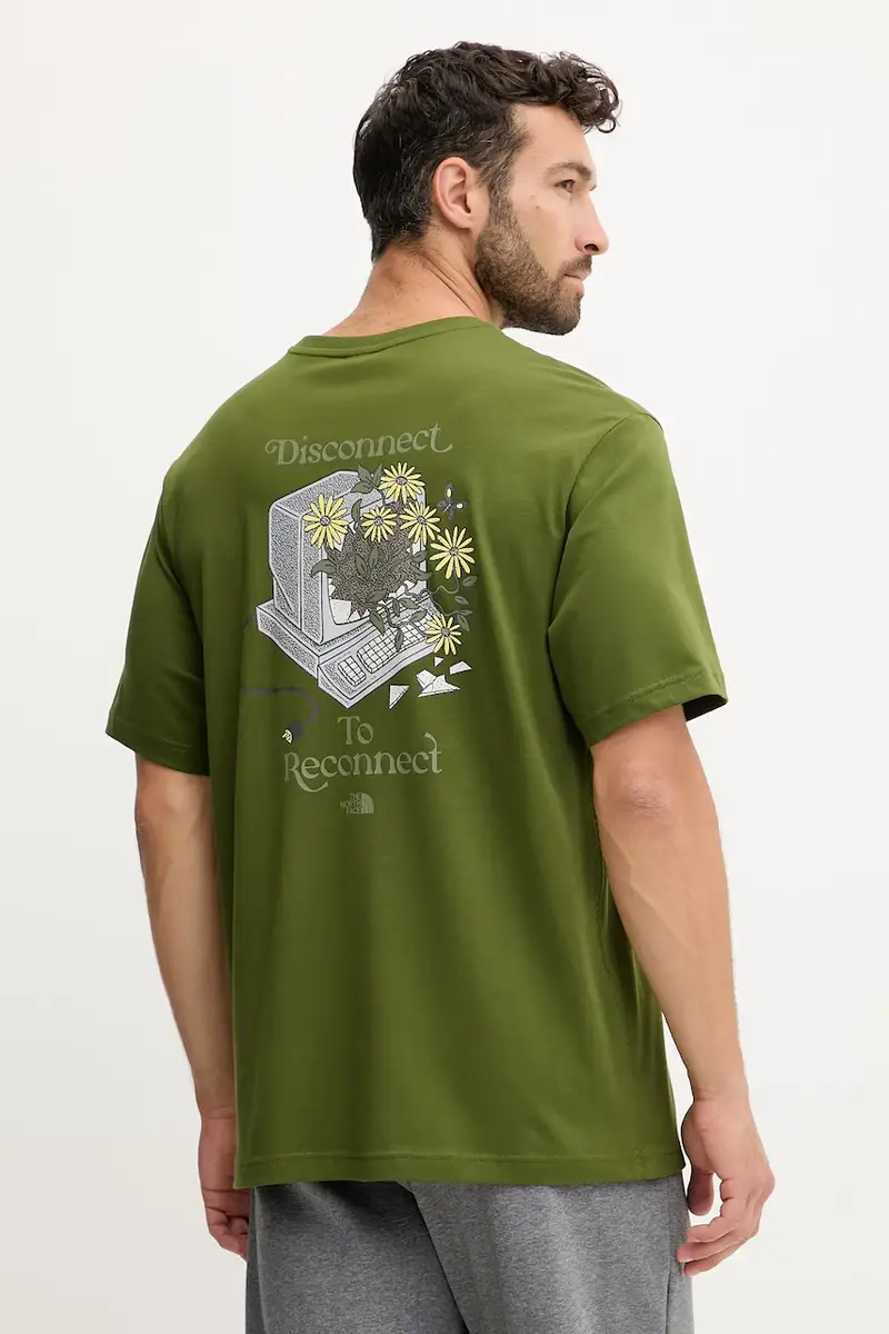 The North Face T-shirt Uomo Verde 3121846 miniatura 3