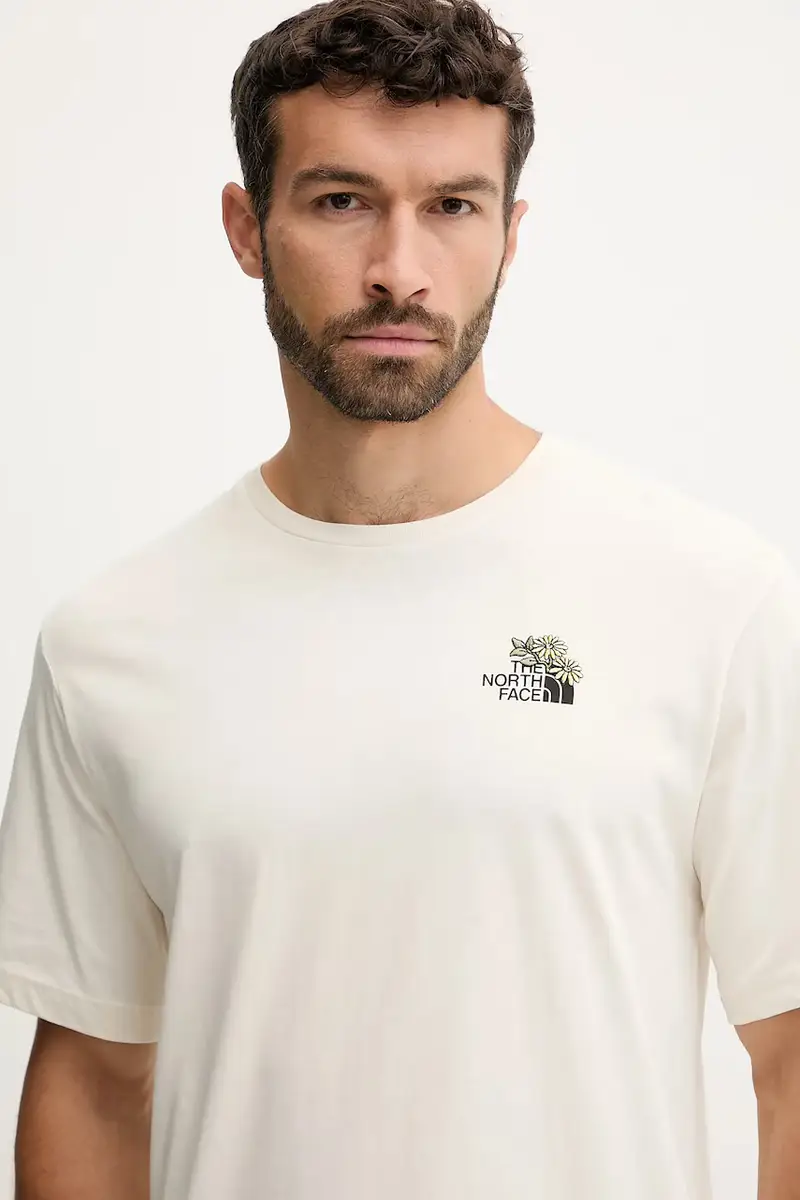 The North Face T-shirt Uomo Beige 3121566 miniatura 4
