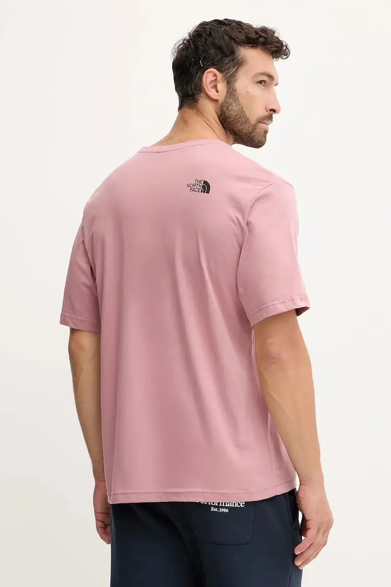 The North Face T-shirt Uomo Rosa 3121816 miniatura 3