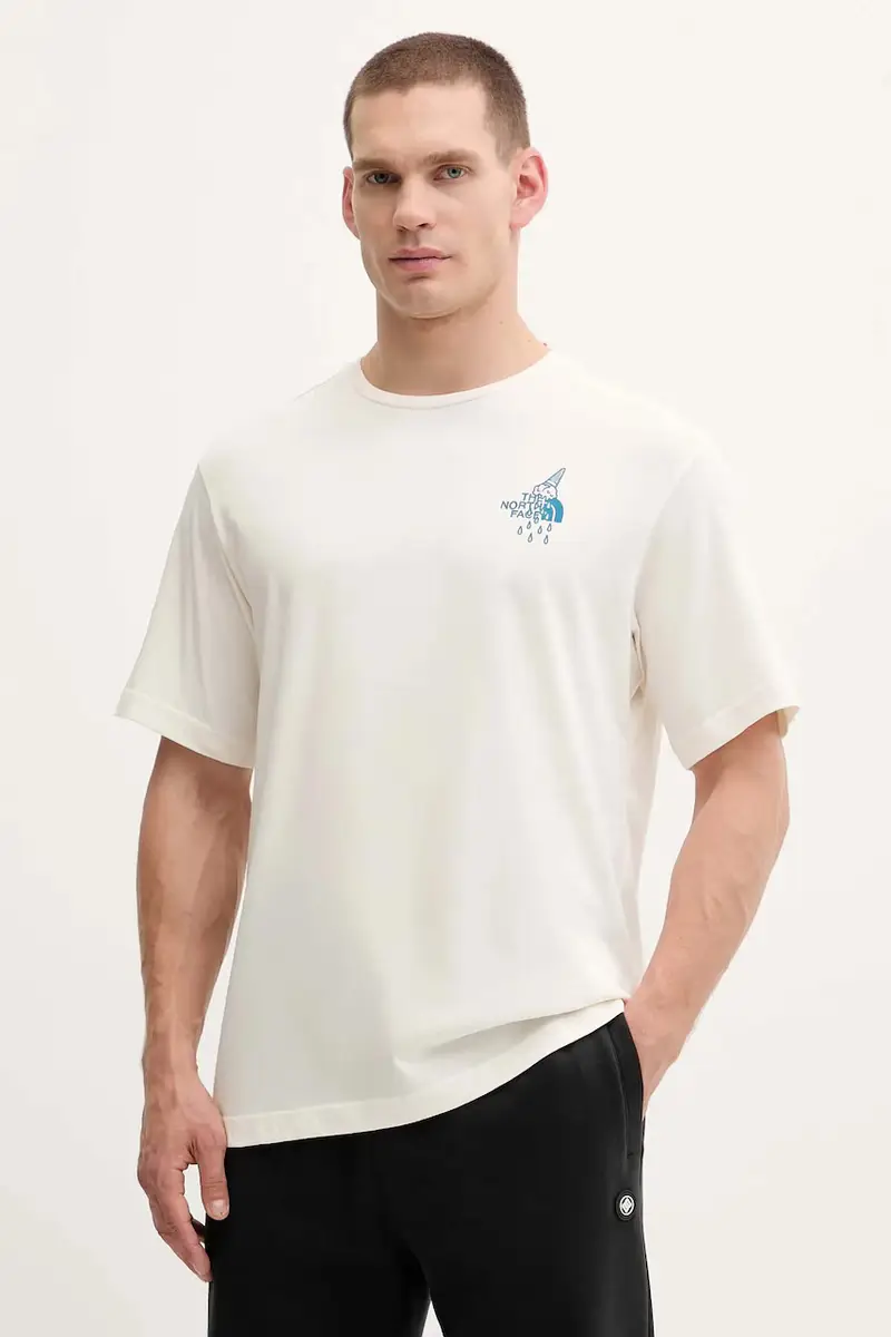 The North Face T-shirt Uomo Beige 3121567 miniatura 2